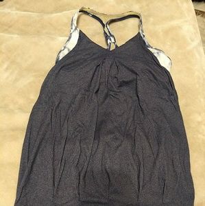 Lululemon tank with bra (Navy)